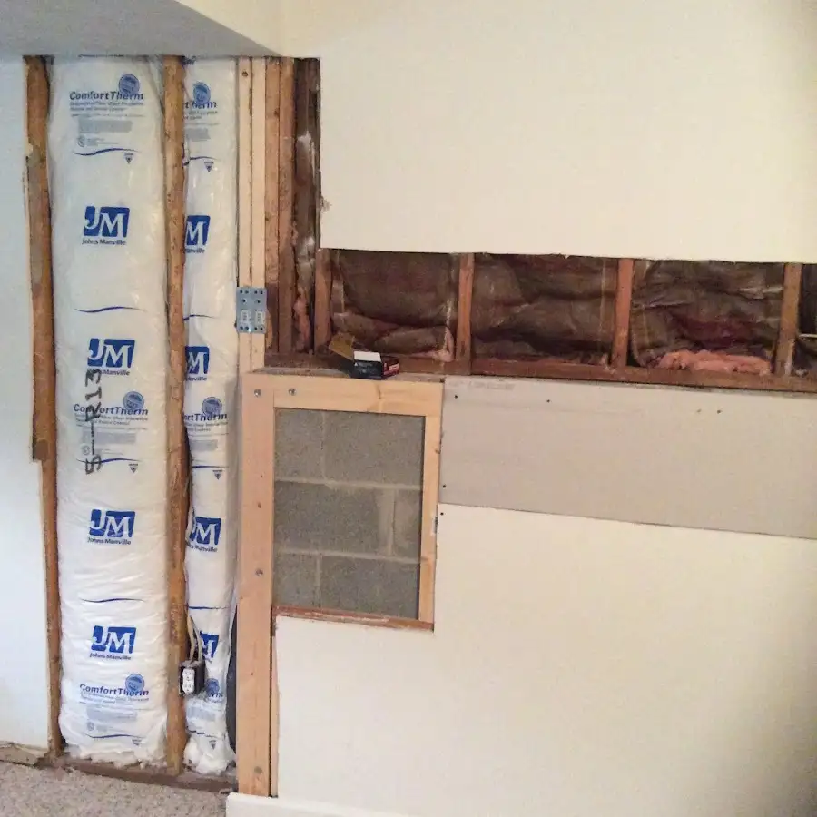 Wall insulation replacement during Structural Drying in Portsmouth